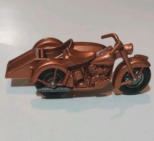 Nice Vintage Lesney Matchbox  No 66  Harley Davidson Motorcycle With Side Car