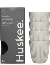HuskeeCup - Cups Natural 8oz  (Pack of 4) - Huskee.