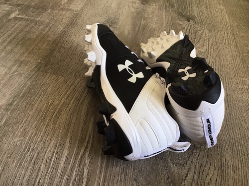 Under Armour Mens Leadoff Low Size 8 Baseball Cleats Black White NEW 3022071-001 - Picture 13 of 13