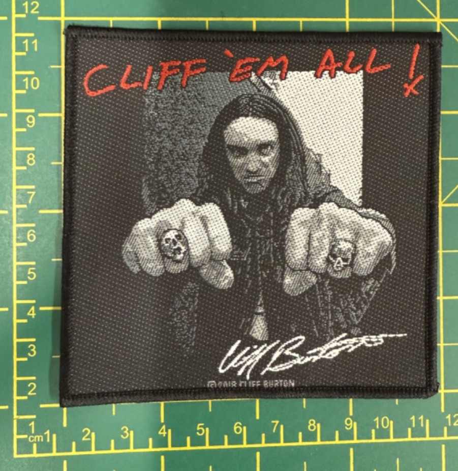 Metallica Cliff Burton Cliff Em All Sew On Patch Officially Licensed