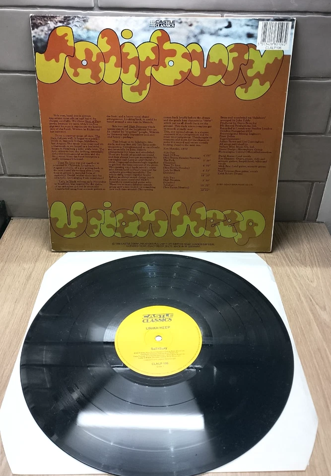Vinyl LP Uriah Heep - Salisbury NM/NM 1986 Re-issue Castle classics Prog Rock Foto 2 de 4