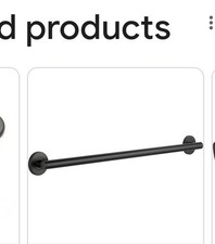 33-In Grab Bar Matte Black