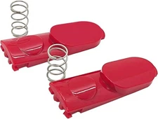 2 Pack Cleaner Head Clip Latch Tab Button with Spring Replacement for Red 