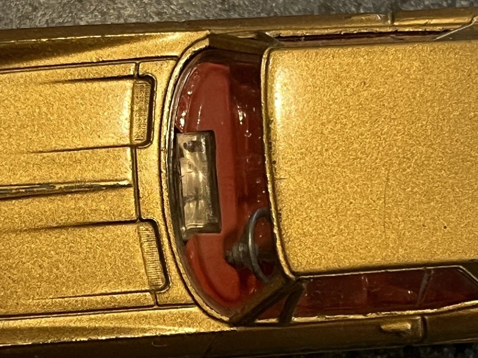 Original Vintage Corgi  #245 Buick Riviera gold. Trans o lite.  1964 -1968  Ex. - Image 4 of 4