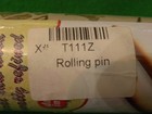 Embossed Natural Wood Christmas Theme Rolling Pin- Environmental Health X# T111Z — photo 2