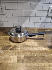 Vintage Amway Queen 1 Quart Sauce Pan  Pot With Lid 18/8 Stainless Steel  USA.A2