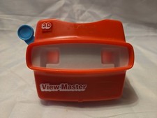 Vintage View Master 3D by Fisher Price 1998 Orange With Blue Handle Toy Original