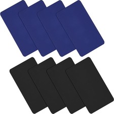 8 Pieces Nylon Repair Patches Self-Adhesive 20 x 10 cm, Black, Dark Blue