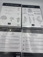 STAMPIN UP WILDFLOWER DESIGNS Wild Ferns BUNDLE - STAMP SET DIES - RETIRED