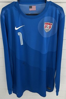 2012 Nike USA Men’s Soccer Team GK2 Blue Goalkeeper Jersey #1 TIM HOWARD XL Used