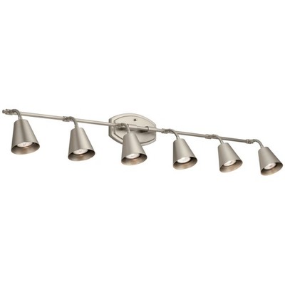 Kichler 52130 Sylvia 6 Light 45''W Fixed Rail Ceiling Fixture - Nickel
