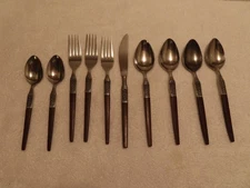 LOT * 10 Pcs EKCO ETERNA La Joya Stainless 4 Soup 3 Forks 2 Teaspoons 1 Knife