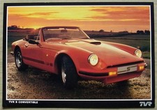 TVR S CONVERTIBLE Sports Car Sales Specification Leaflet c1987-88