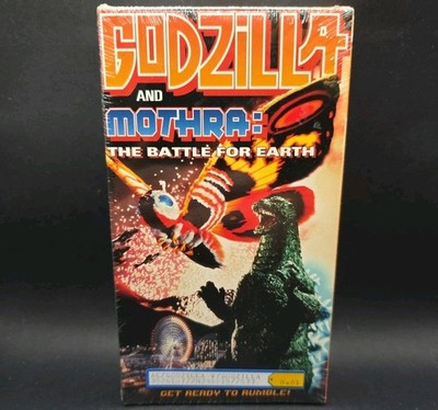 Godzilla and Mothra: The Battle for Earth VHS Tape 1998 Sealed Rare