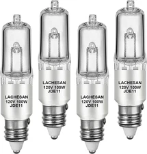 JDE11 120V 100W, E11 Halogen Light Bulb (Replacement E11 Led Bulb) 4 Pack