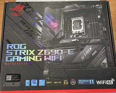 ASUS ROG Strix Z690-E Gaming WiFi LGA1700 Intel Z690 WiFi 6E DDR5 Motherboard