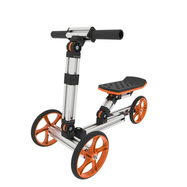 Kit de bicicleta de equilibrio y scooter para niños 28,74"x12,99"x20,87", plateado Foto 2 de 4