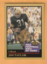Jim Taylor Green Bay Packers 1991 ENOR Pro Football HOF #136 LSU Tigers