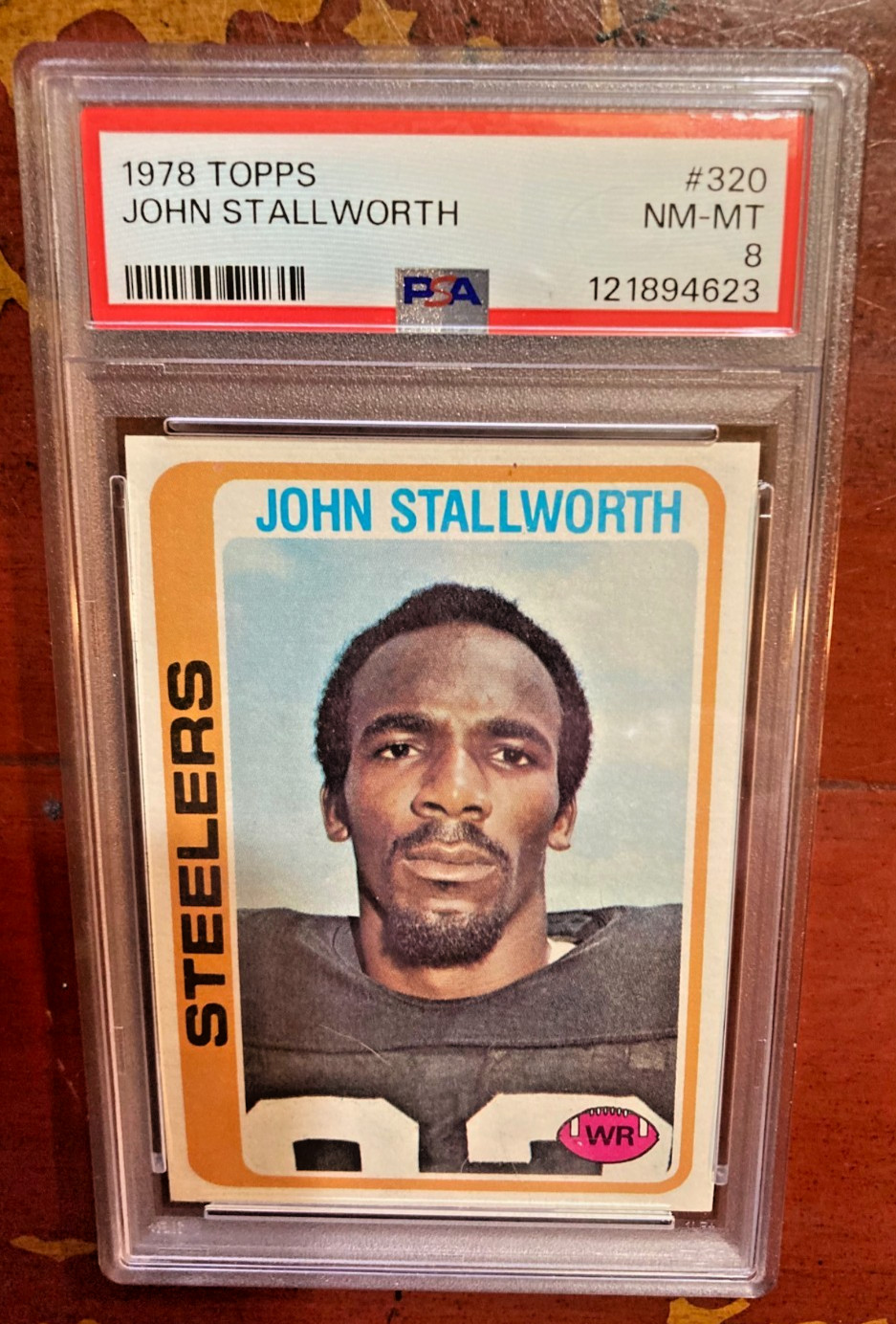 PSA 8 NM-MT Conditon 1978 Topps NFL John Stallworth Rookie #320 HOFer Steelers