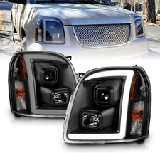 Led Bar Projector Halogen Led Car Headlights Set For 2007-2014 Gmc Yukonyukon