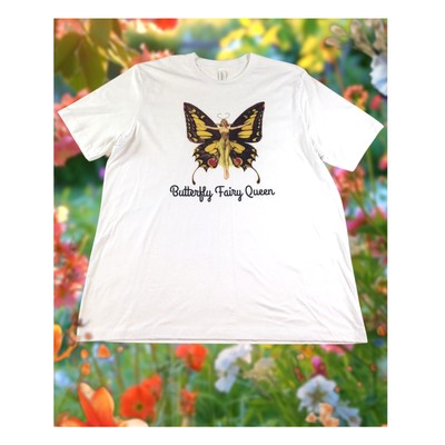 Fairy Butterfly Queen T-Shirt White 2XL Bella Canvas NWOT