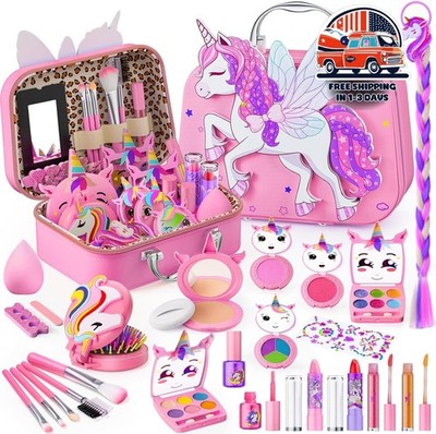 Juguete De Maquillaje Real Para Niños Para Niñas Juego De Imaginación Lavable US