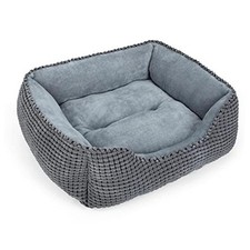 Dog Bed for Large Medium Small Dogs, Rectangle Washable Sleeping Puppy Bed,