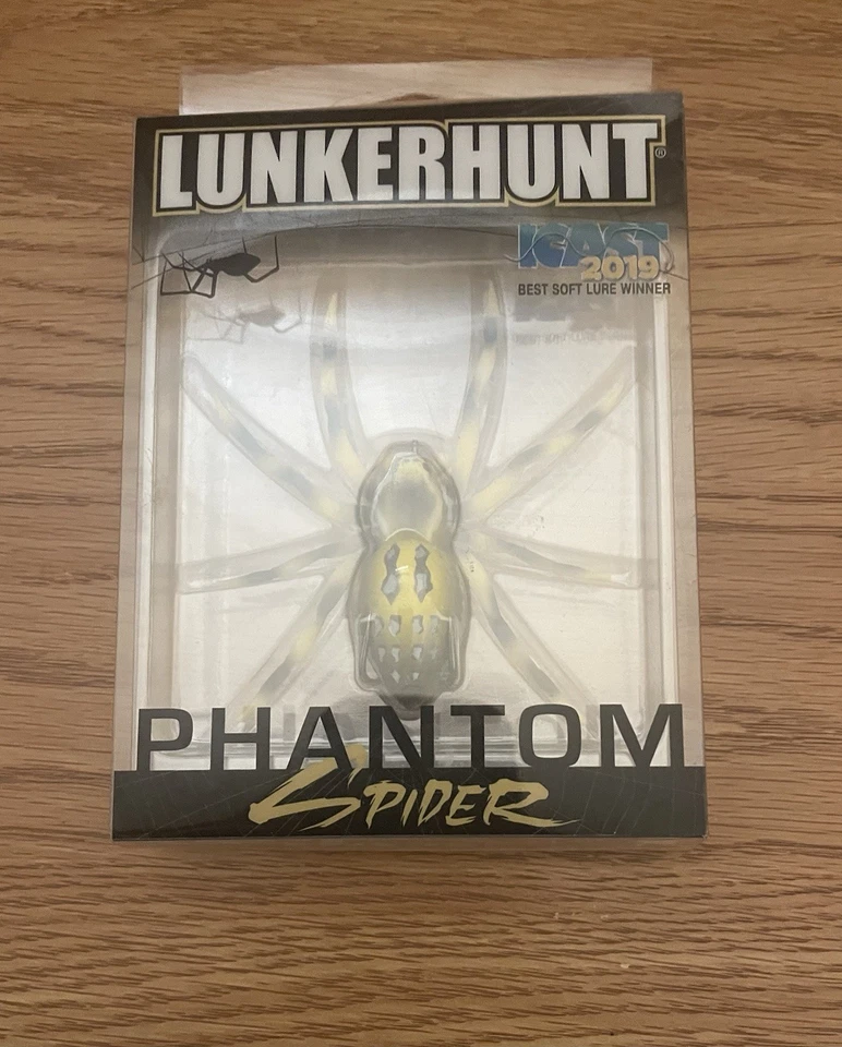LUNKERHUNT Phantom Spider 2019 ganador ICAST, pesca de lubina, ¡envío gratuito! ¡NUEVO CON ETIQUETAS! Foto 3 de 4