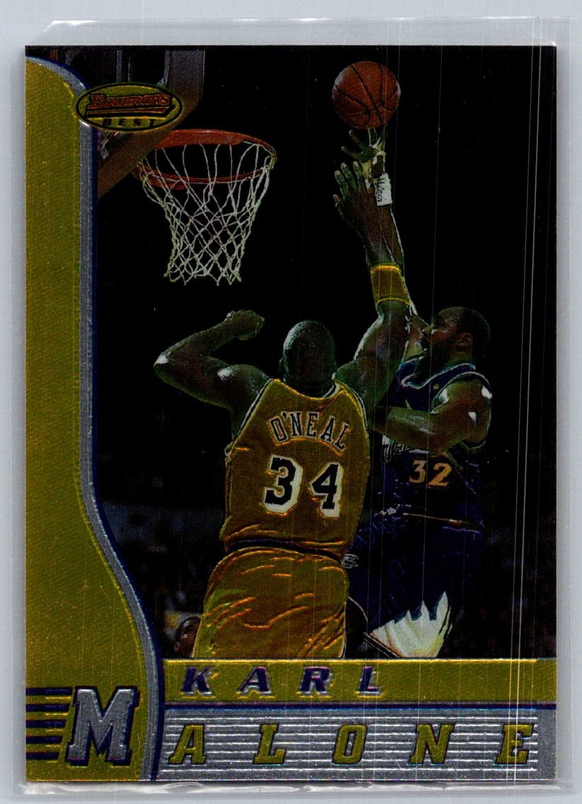 Karl Malone 55 1996-97 Bowman's Best Utah Jazz Card
