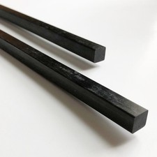  2 1.4 X 1000-PULTRUDED-Square Carbon Fiber Rods. 100 Pultruded high...