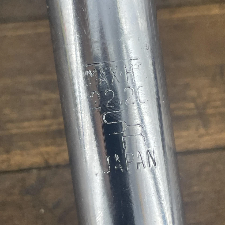 Vástago de pluma vintage Sakae SR MTS 1" 22,2 mm 25,4 mm blanco Japón MTB caída de suciedad Foto 3 de 4