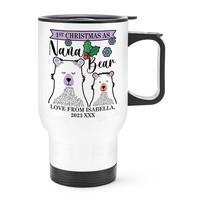 Personalisierte Erste Weihnachten Als Nana BäR Reisebecher Mit Griff Beste Oma