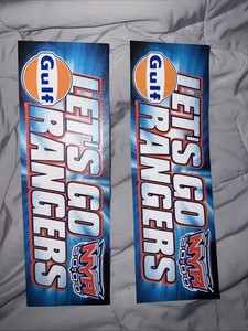 Let’s Go Rangers 2000 Gulf Bumper Sticker 