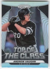 2020 Panini Prizm Top of The Class Silver Prizm Andrew Vaughn #TOC-3 White Sox