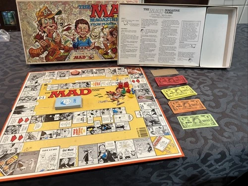 Vintage 1979 THE MAD MAGAZINE Parker Brothers Family Board Game 100% Complete