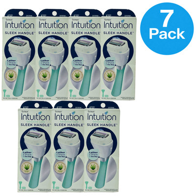 Schick Intuition Sensitive Care Sleek Handle Razor 7 Pack New