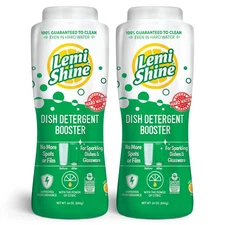 Lemi Shine Natural Dish Detergent Booster - Hard Water Stain Remover - Multi-...