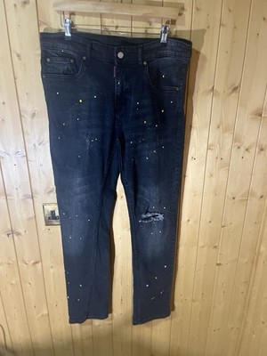 DSQUARED2 Icon  Men s Jeans Trouser Size 34 Black.