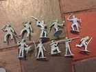 MARX PLAYSET SET OF 10 ORIGINAL  54mm SP FRONTIERSMEN EXCELLENT CONDITION