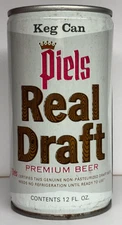 Piels Real Draft 12 oz. Crimped Steel Beer Can
