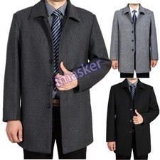 Cappotto invernale caldo uomo lana cashmere business tempo libero cappotto giacca outwear