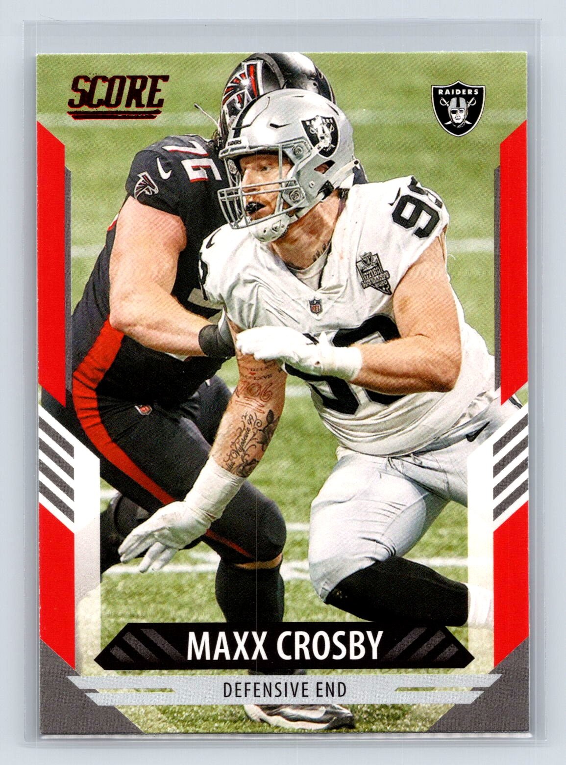 Maxx Crosby 2021 Score #230 Red Las Vegas Raiders 4-7