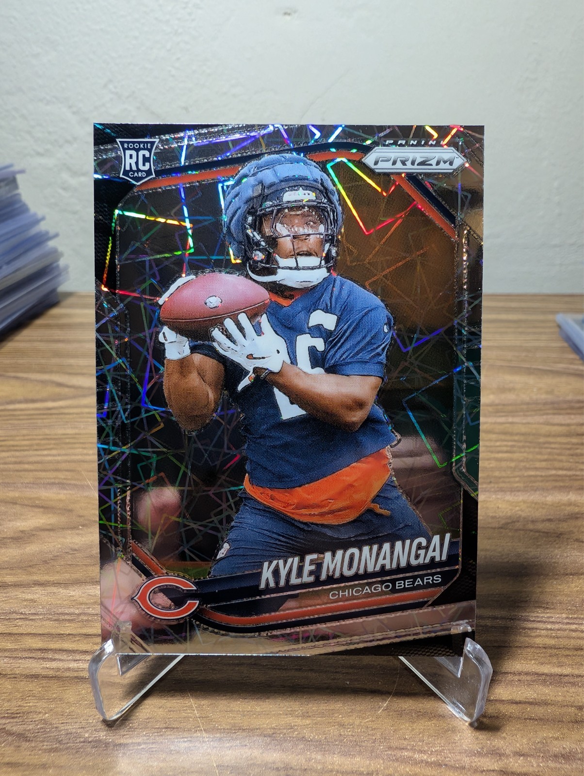 2025 Panini Prizm KYLE MONANGAI Lazer Rookie #348 - Chicago Bears