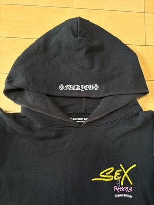 CHROME HEARTS MATTY BOY Sex Records Concept Hoodie color Black