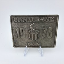 Vintage 1976 Montreal Olympic Games Bergamot Brass Works Belt Buckle