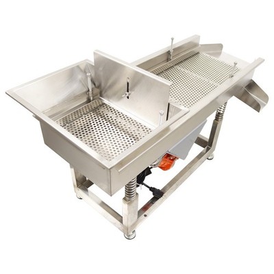 Electric 7mm Linear Vibrating Screen Industrial Sieving Machine 110V 2 Motors