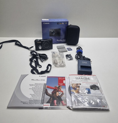 Canon PowerShot S110 12.1 MP Digitalkamera - Schwarz voll Funktionsfähig OVP