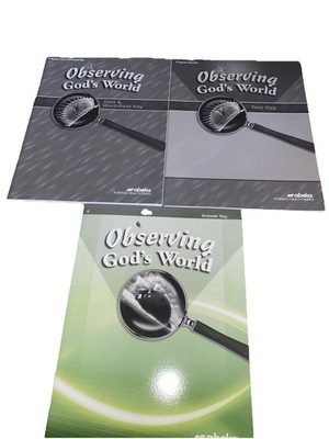 Abeka 6:Observing Gods World -Answer KEY, Test KEY, Quiz/Worksheet Key 4 Edition