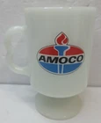 AMOCO VTG 50TH Anniversary 1934-1984 Texas City Refinery Milk Glass Coffee Mug