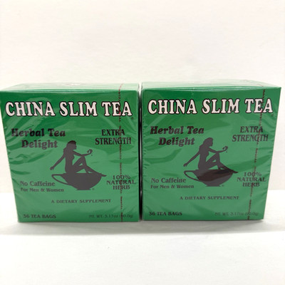 Tea Pot Brand China Slim Tea 36 Tea Bags X 2 Boxes Exp Jan 2027